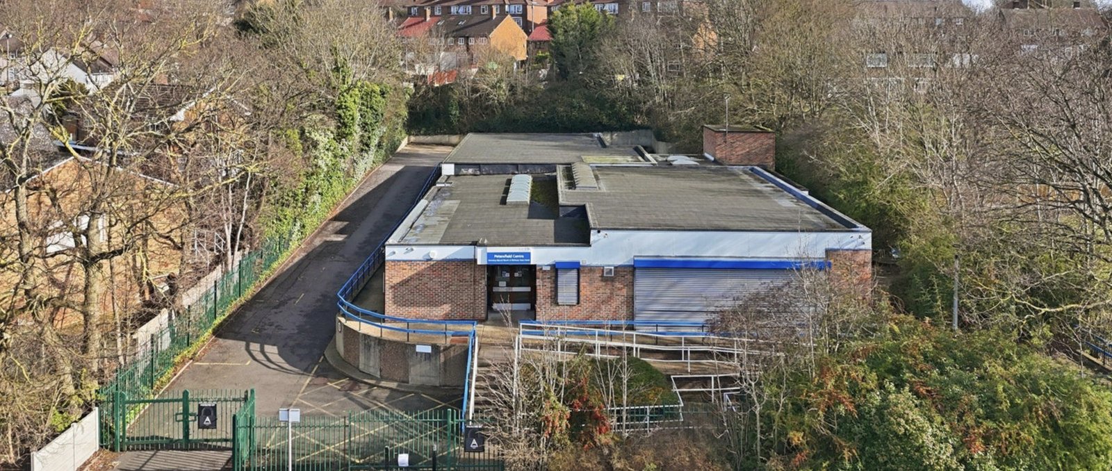 Aerial photo of the Petersfield Centre, 70 Petersfield Avenue, Harold Hill